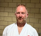 Portrait of Lee, on the day he passed his black belt